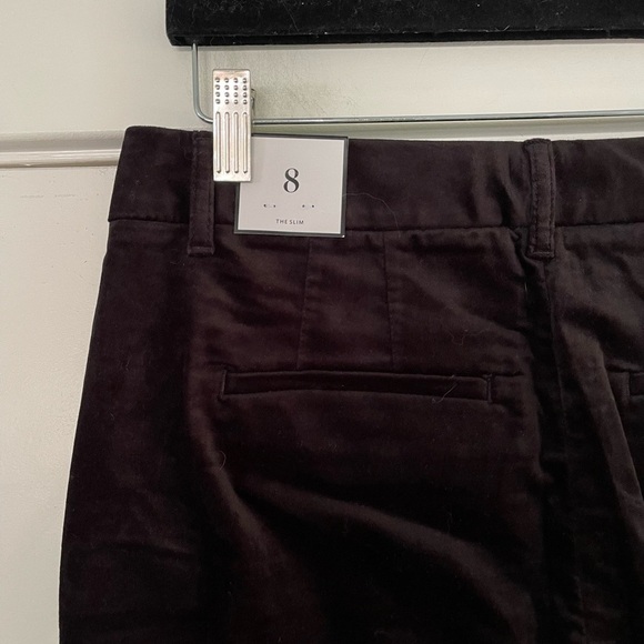 White House Black Market Velvet Slim Ankle Pant - 8 - Picture 6 of 8